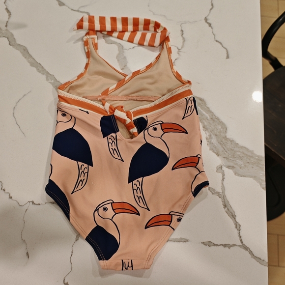 2/25 Tea Collection Toucan Birds Halter Swimsuit - Picture 5 of 8